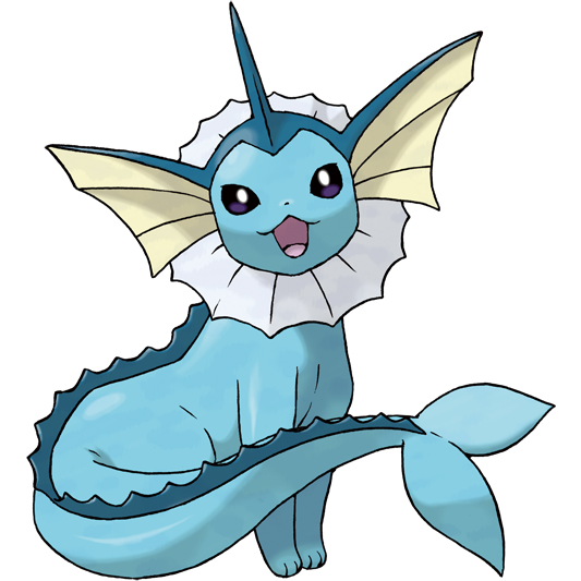 Vaporeon, the water-based evolution of Eevee