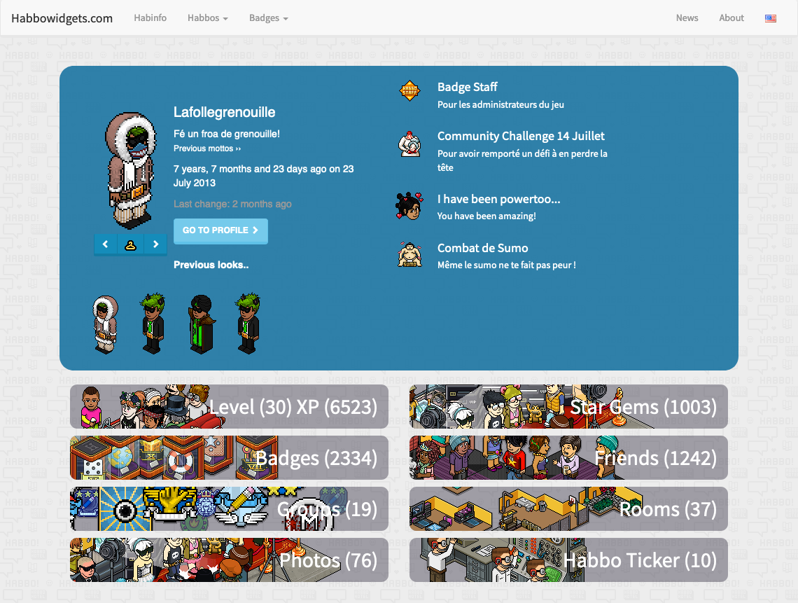Screenshot of Habbowidgets.com