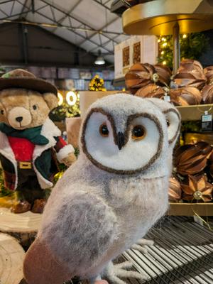 Felted barn owl