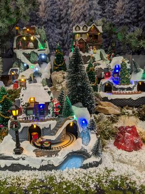 More Christmassy towns, with a circular train track