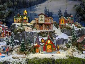 Little Christmas town, including a brewery.