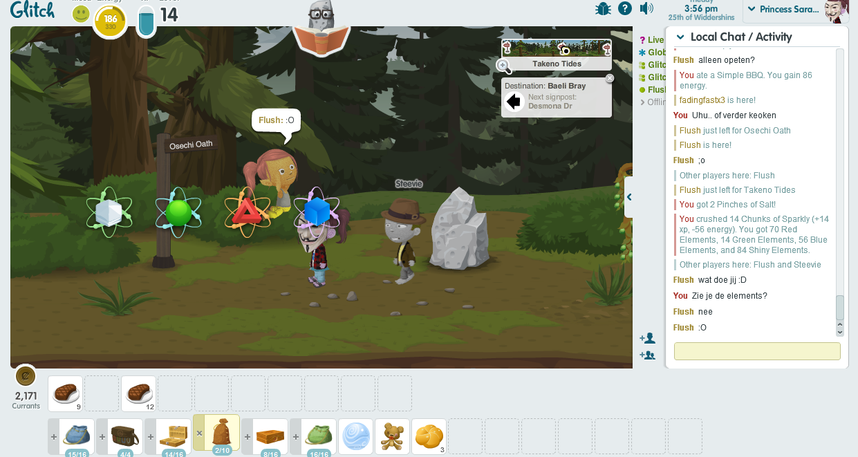 A visual bug on my screen, but this screenshot also shows the inventory system..