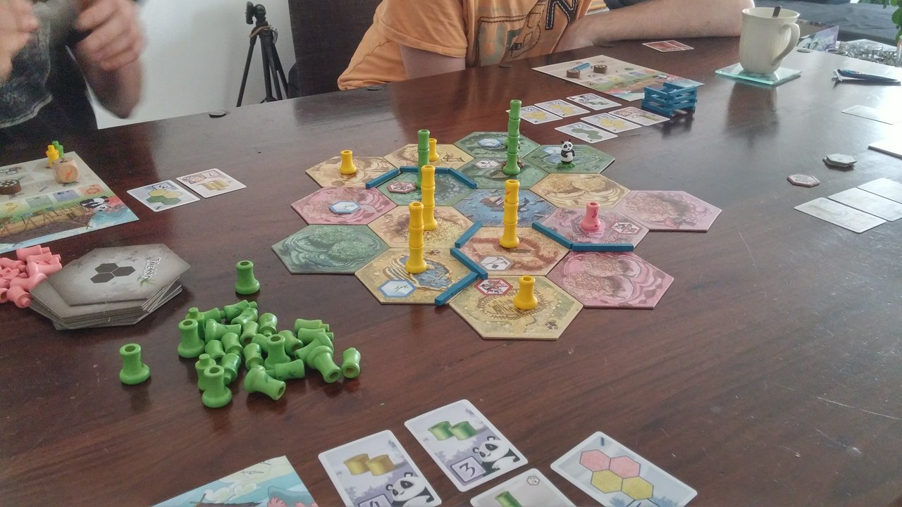 Takenoko, get your panda to eat the most bamboo