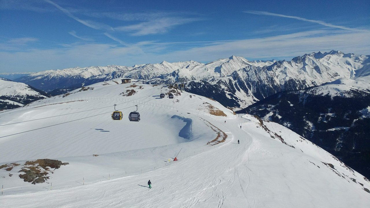 Skiing in Gerlos, Austria