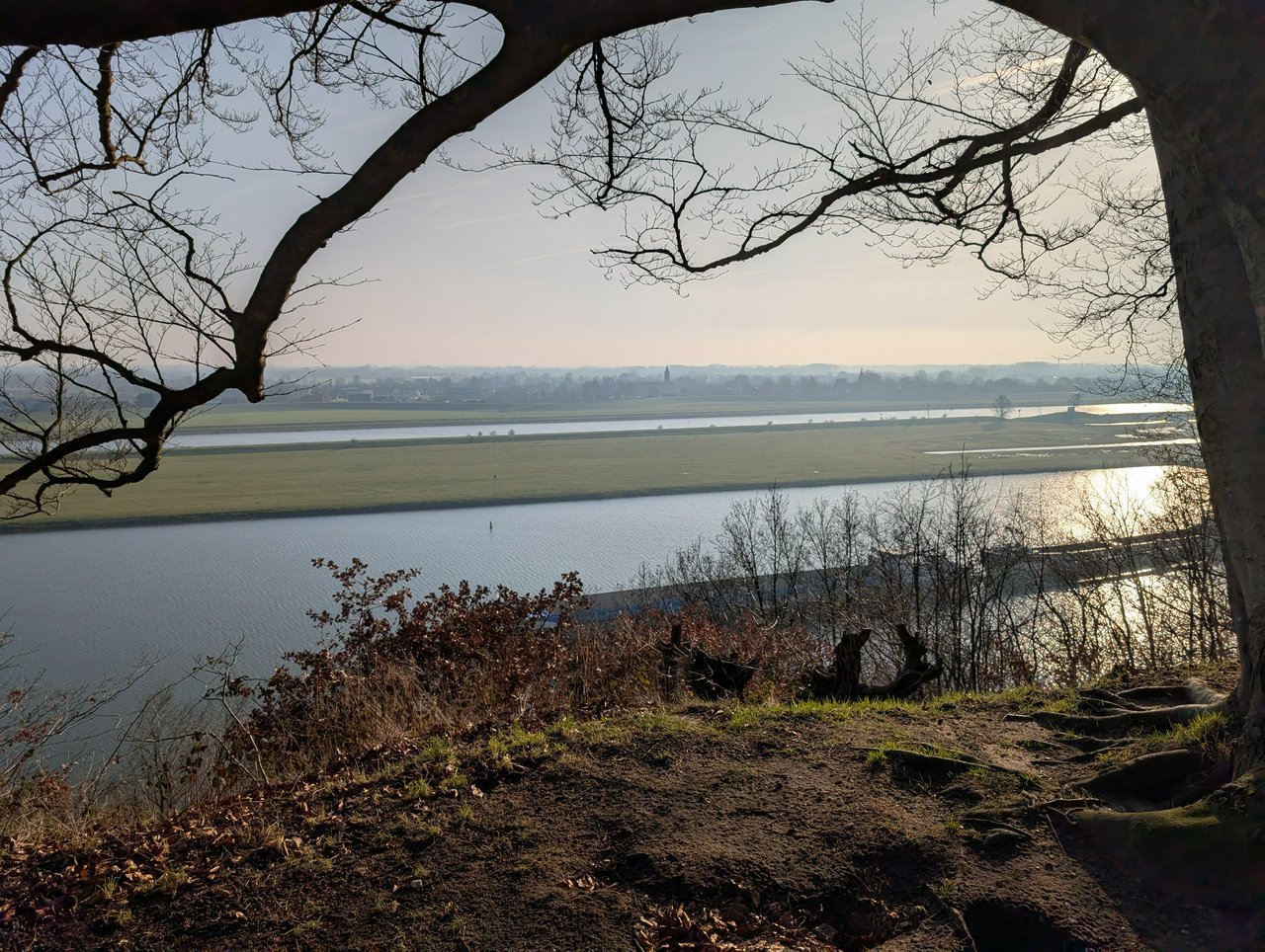 View over the Rhine and Betuwe, from the Duno estate