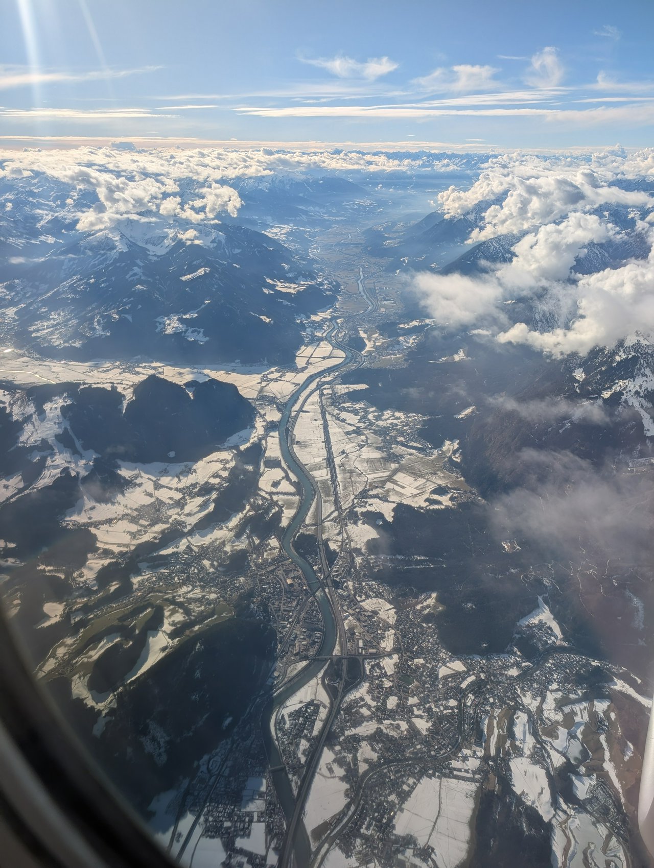Entering Austrian airspace