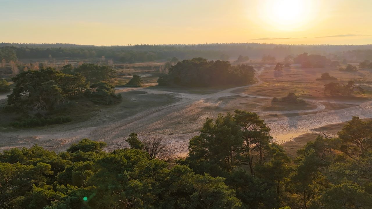 Drone photo taken at Wekeromse Zand