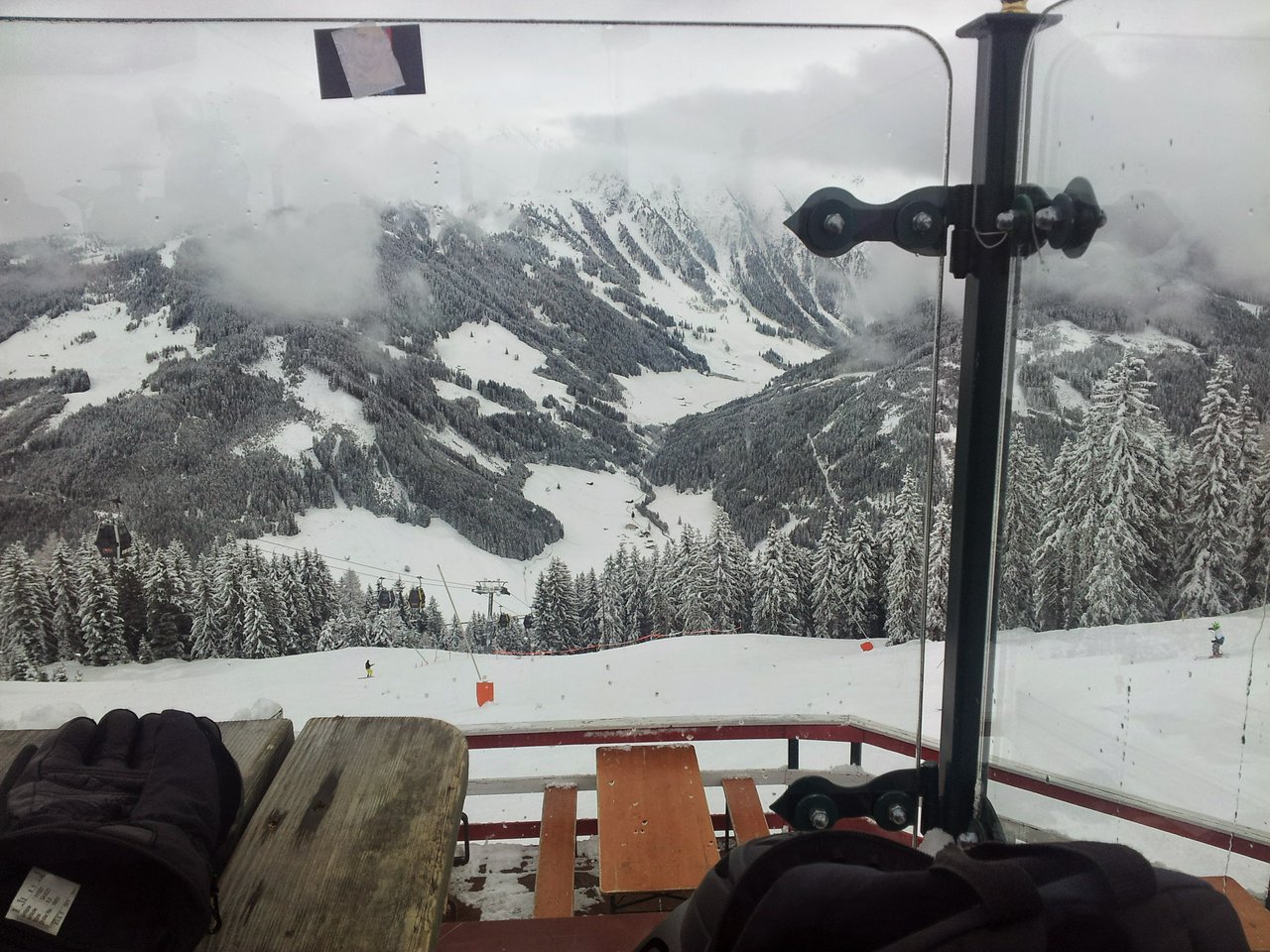 Taking a break with a nice view