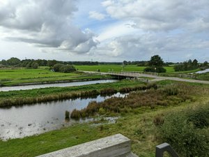 I present to you: The Netherlands in one picture.
Water ways, water management, fields, bicycle infrastructure, broken clouds.