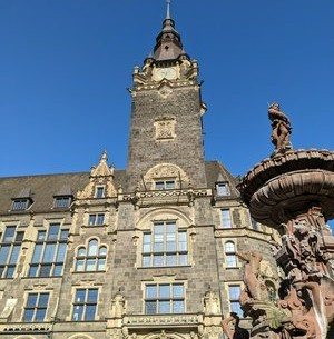 "Elberfelder Rathaus", the municipality building of Wuppertal.