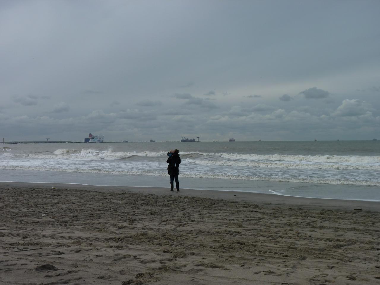 A november day at the beach