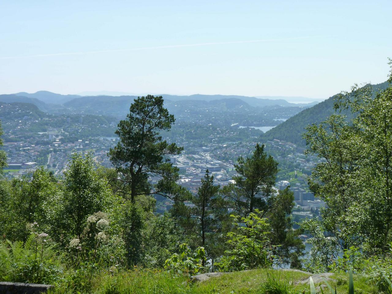 Bergen from the Fløibanen