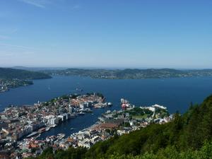 Bergen from the Fløibanen