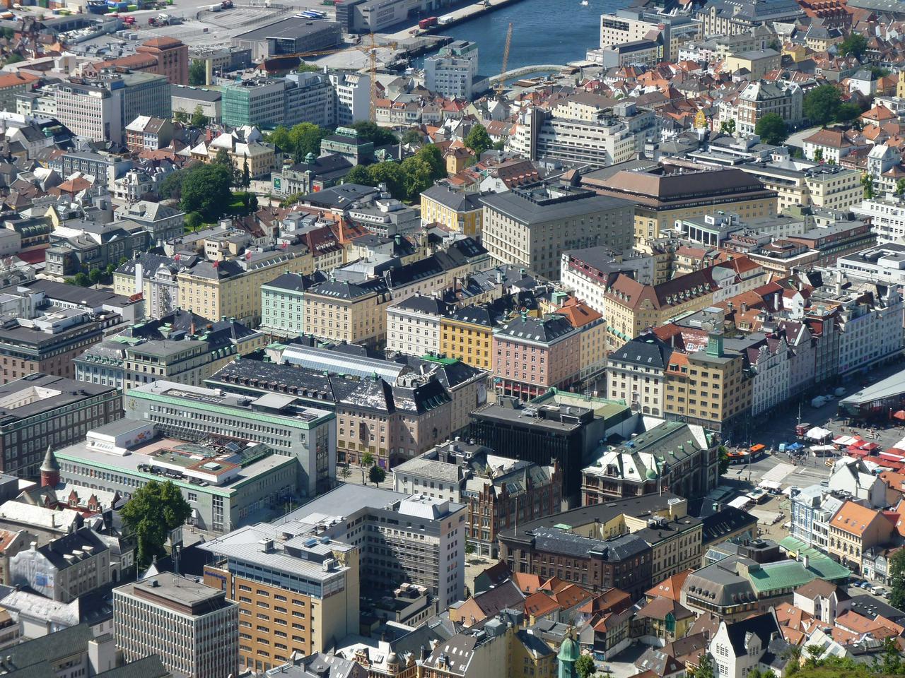 Bergen from the Fløibanen