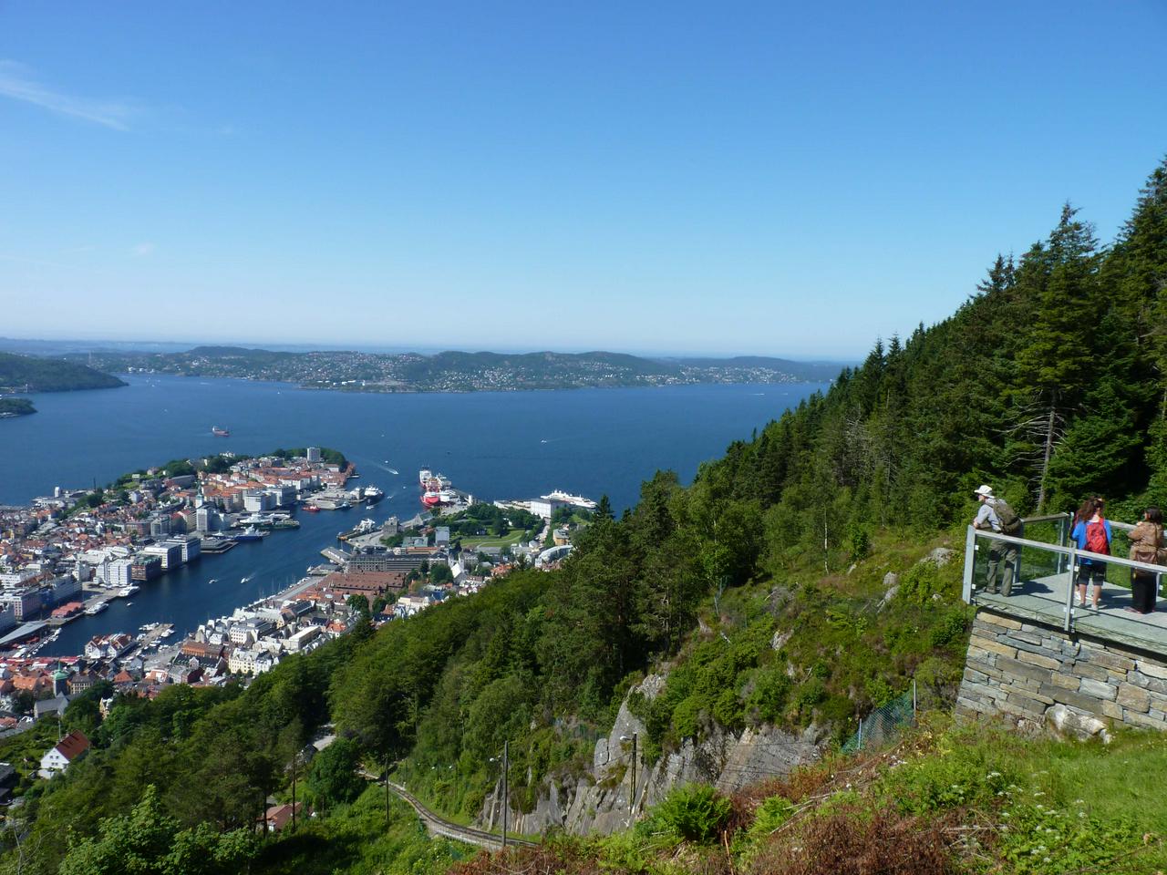 Bergen from the Fløibanen