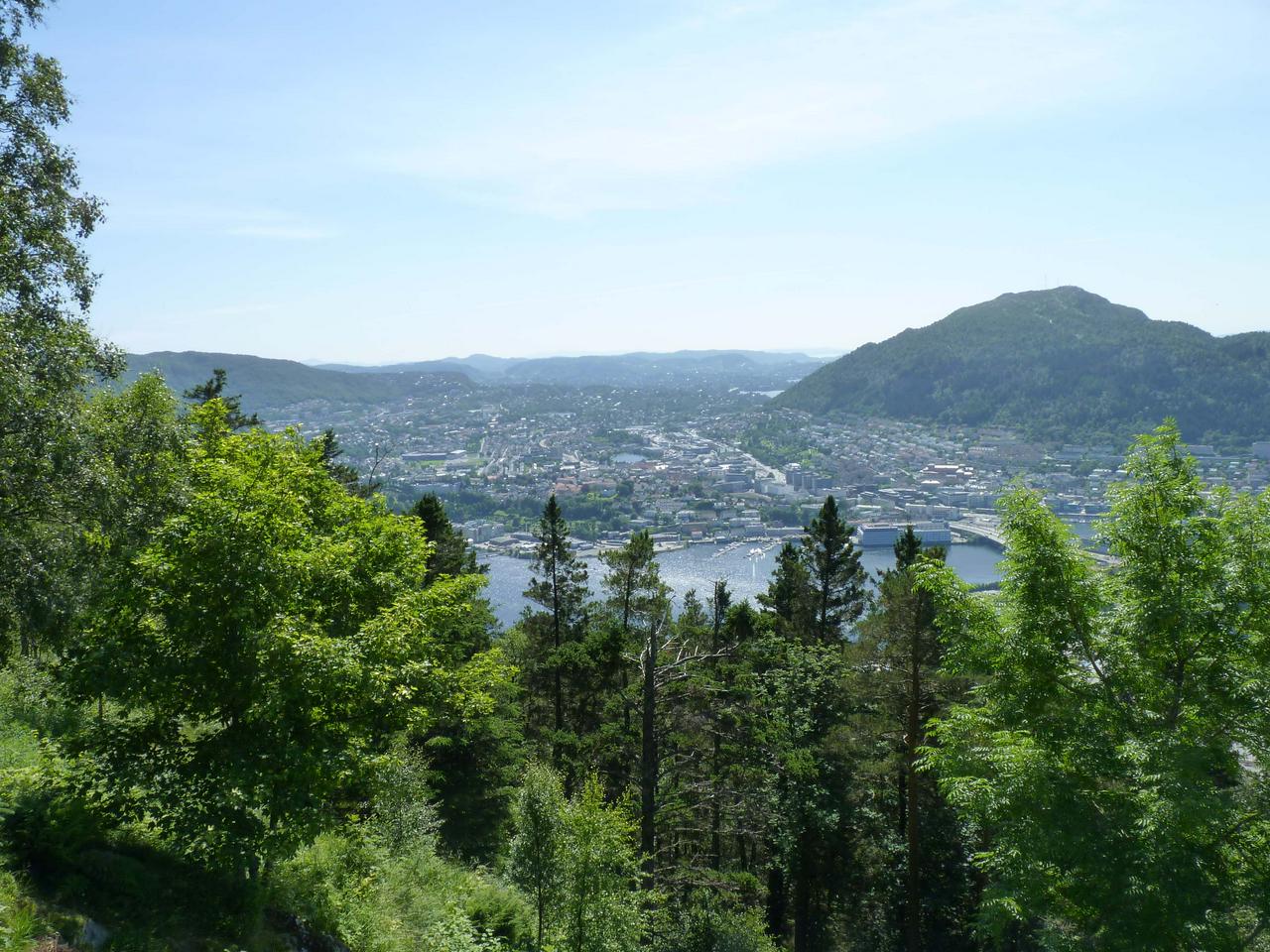 Bergen from the Fløibanen