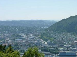 Bergen from the Fløibanen