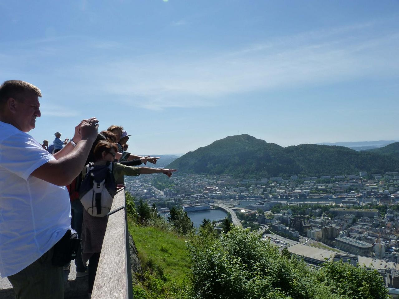 Bergen from the Fløibanen