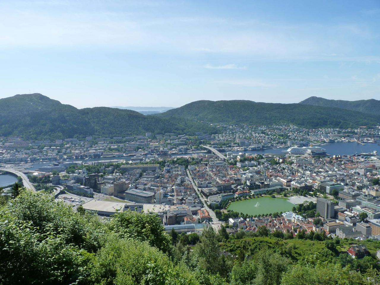 Bergen from the Fløibanen