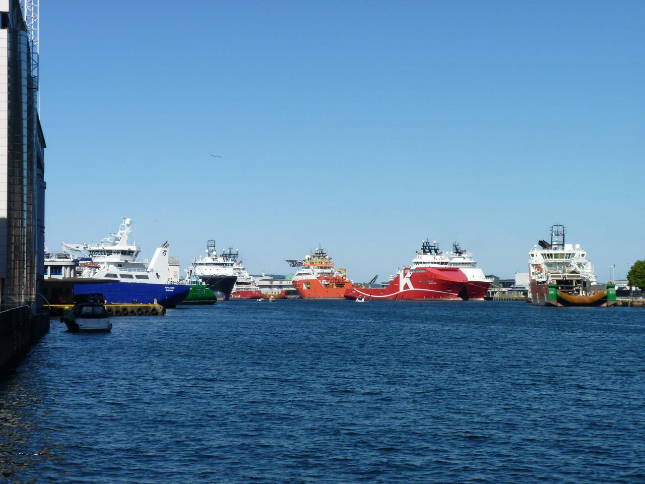 Boats in the harbour of Bergen