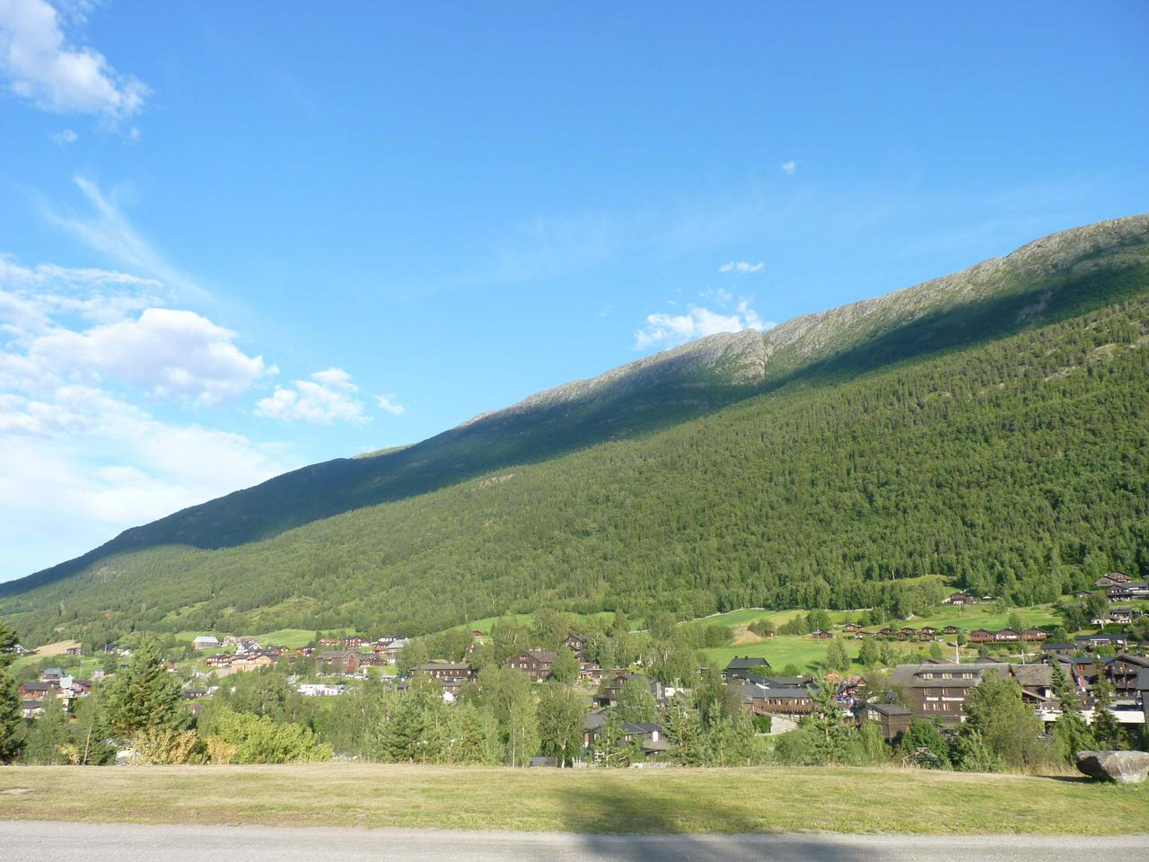 Cloud casting shadow on the mountain