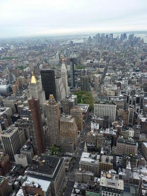 Downtown New York, with the financial district