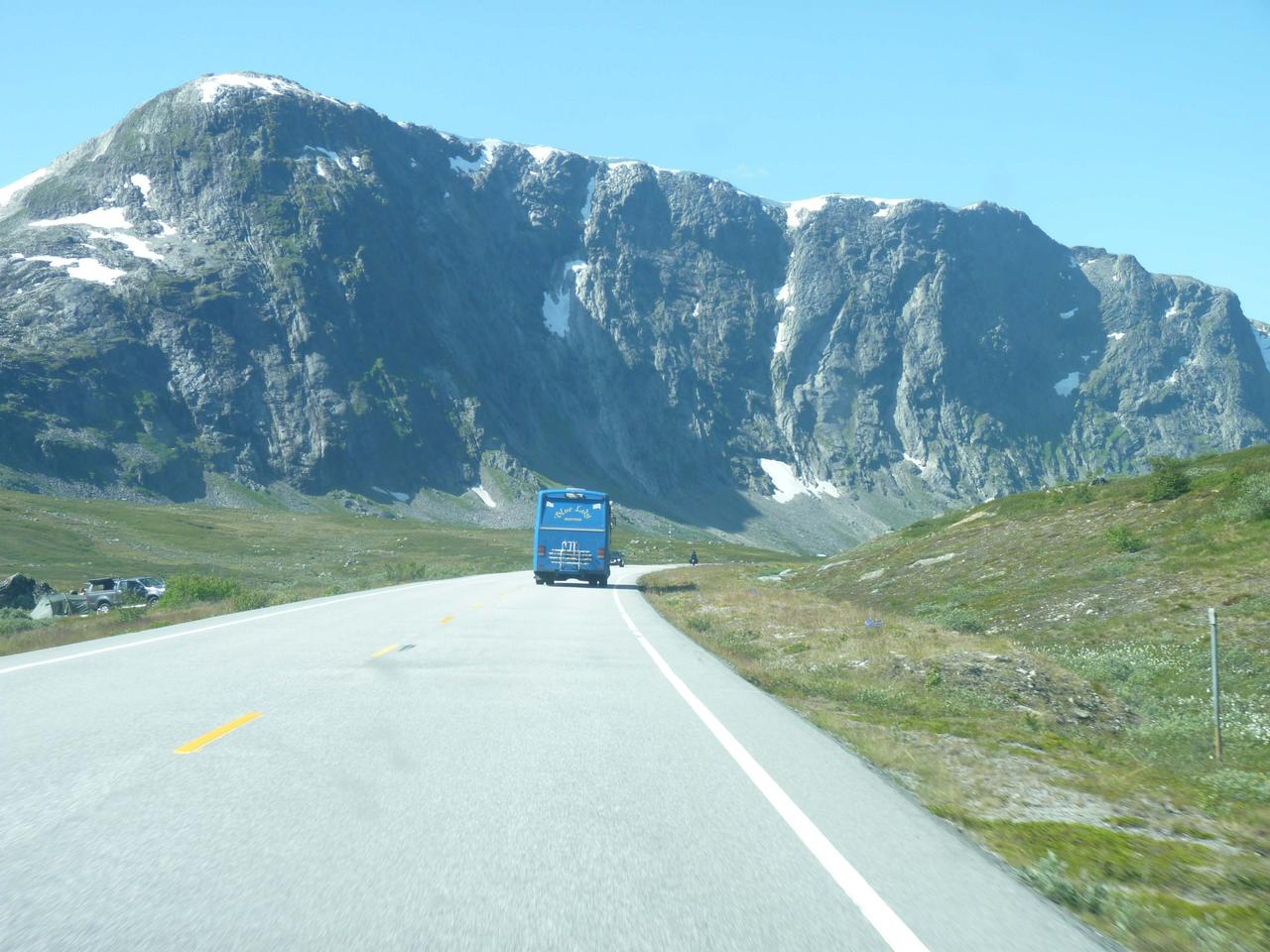 Driving to Geiranger