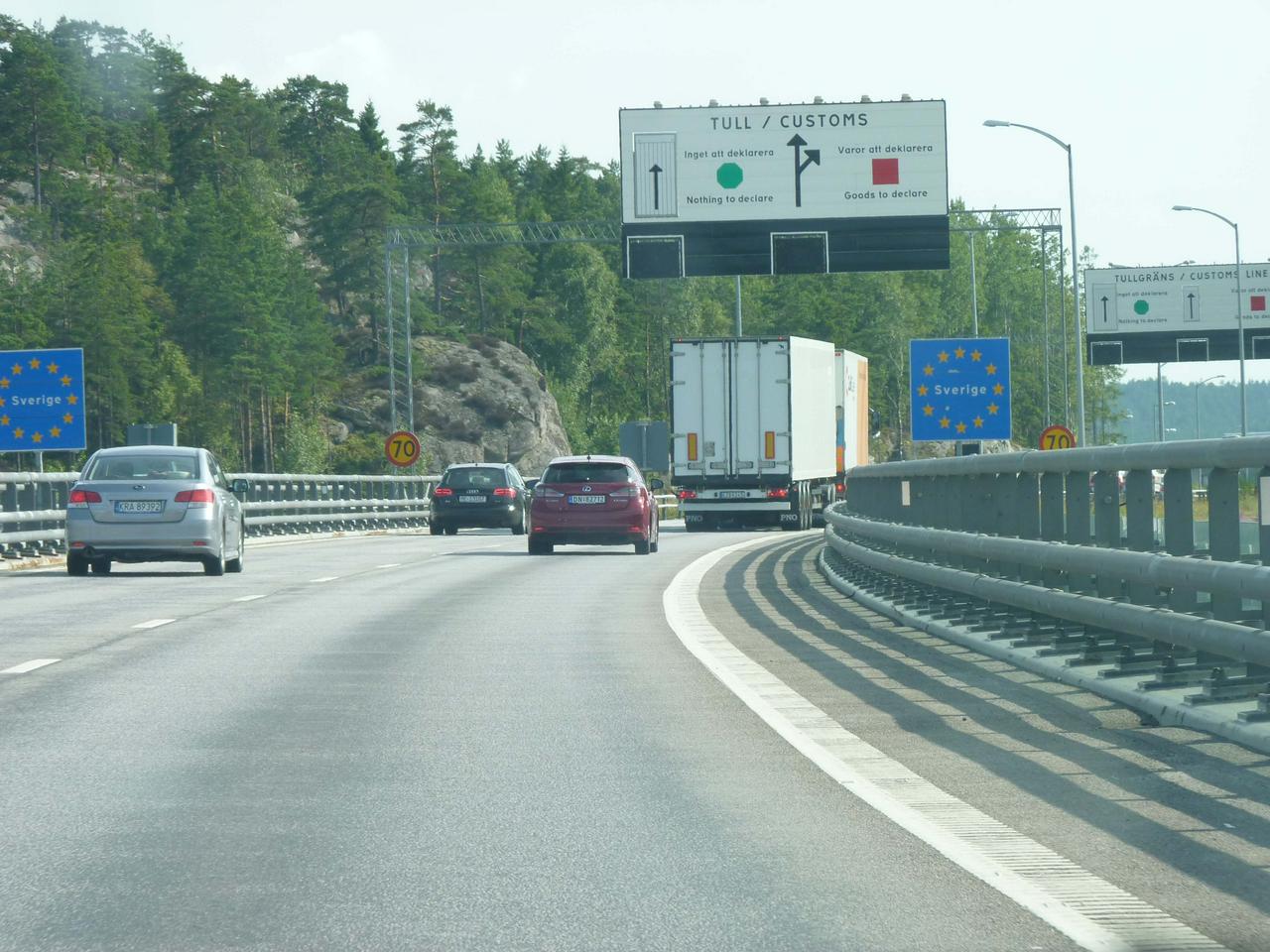 Entering Sweden