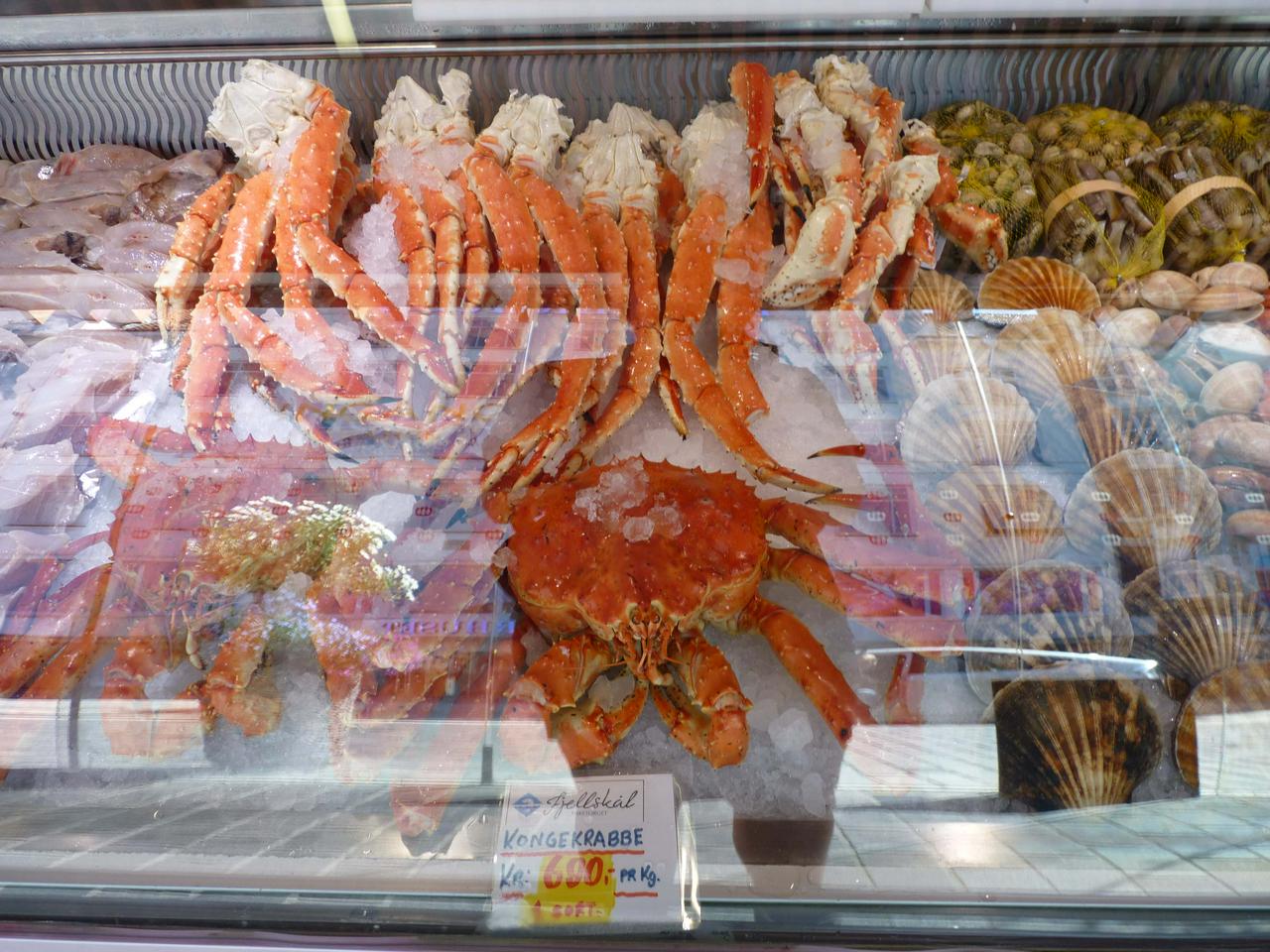 Giant crab on the Bergen fish market