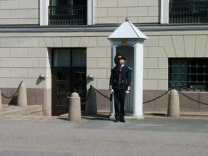 Guard at Oslo Palace