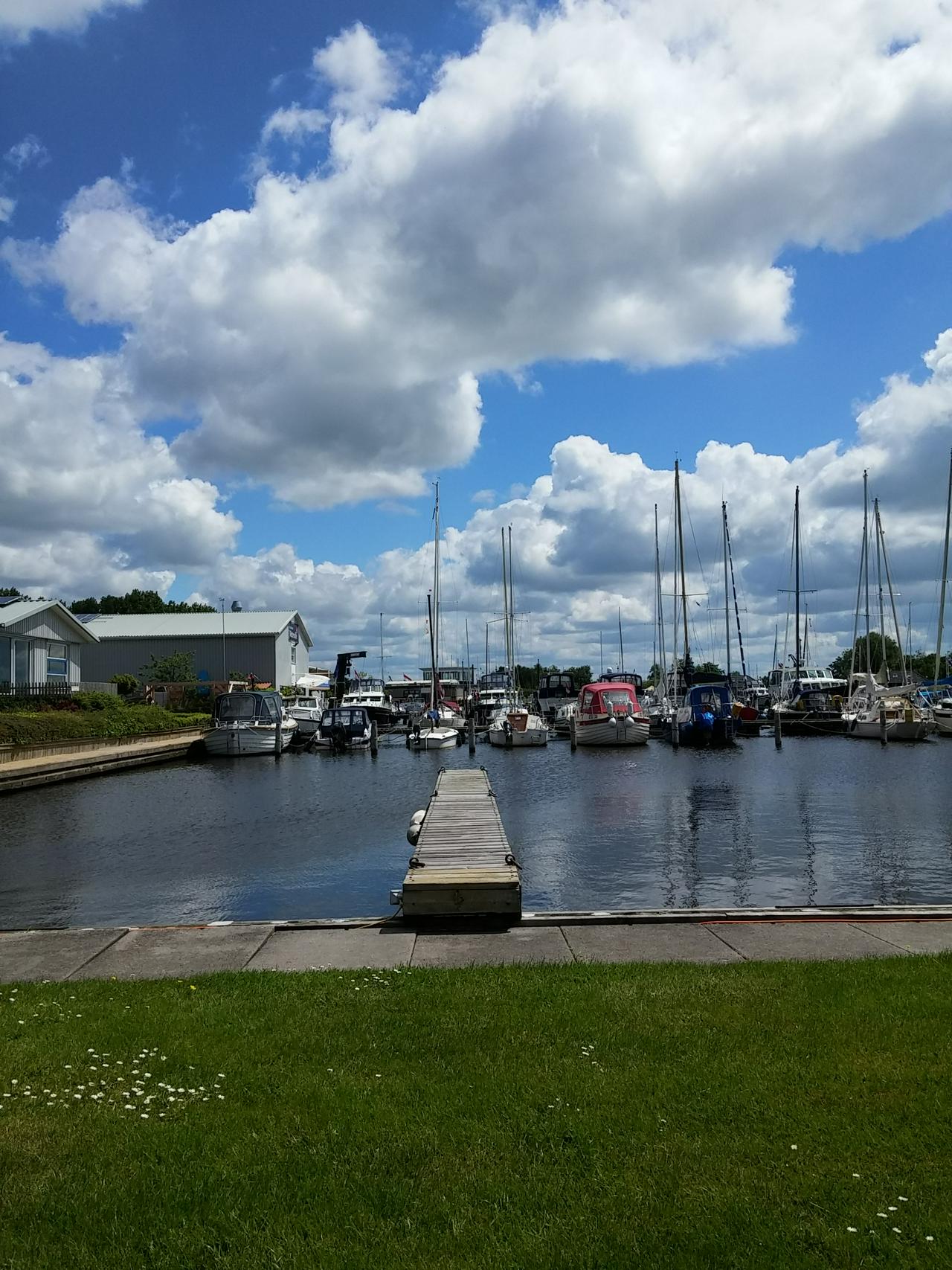 Harbour in Terherne, Netherlands