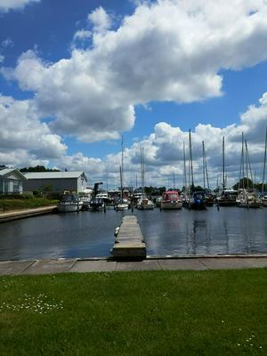 Harbour in Terherne, Netherlands