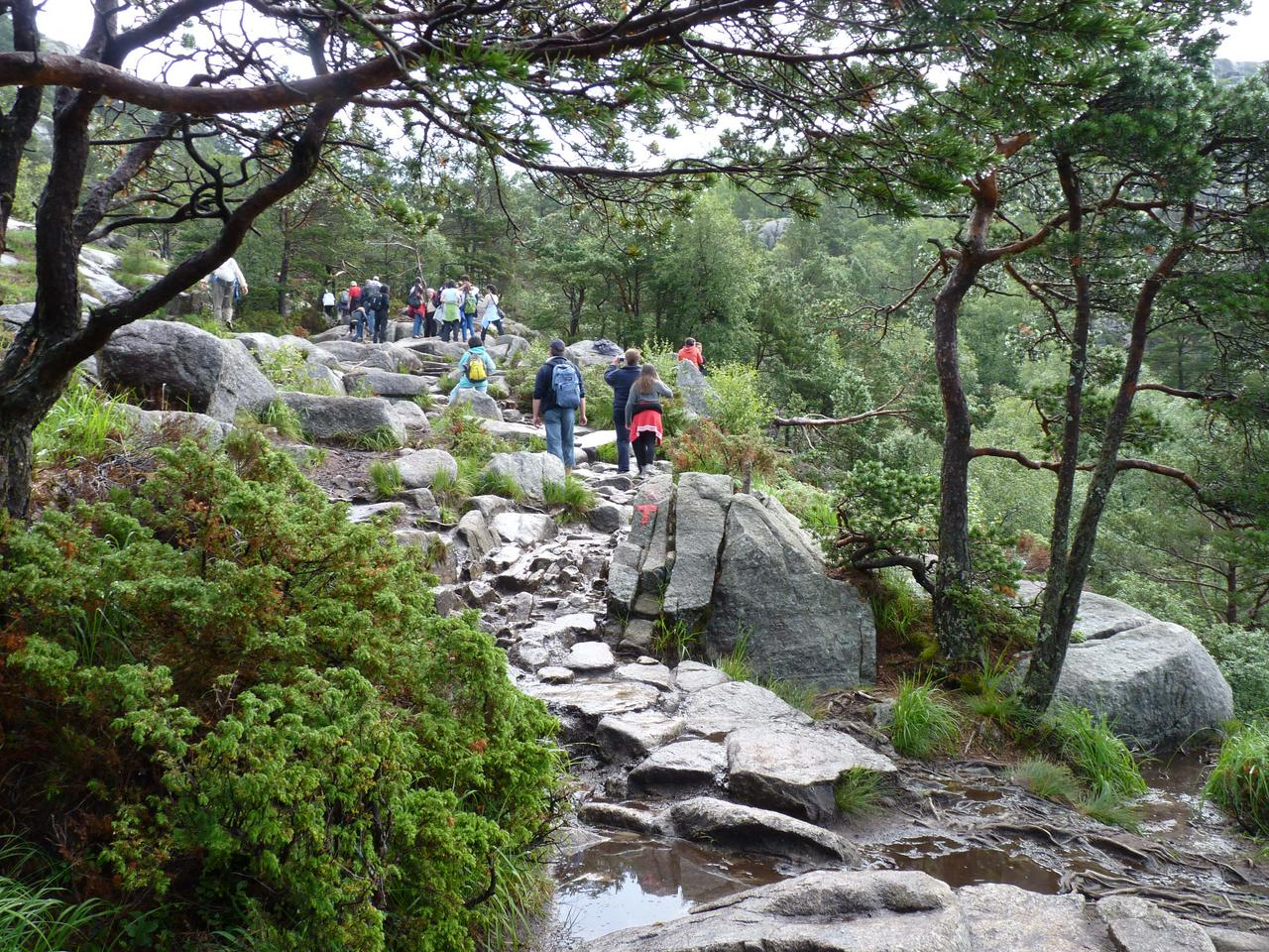 Hiking to Preikestolen