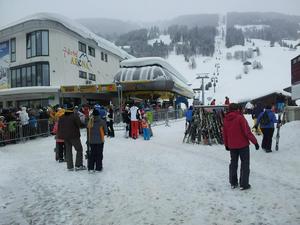 Line at the Gerlos lifts