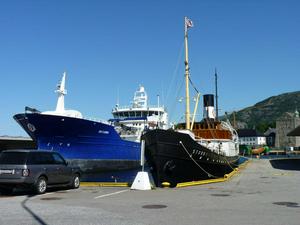 Moored ships in Bergen