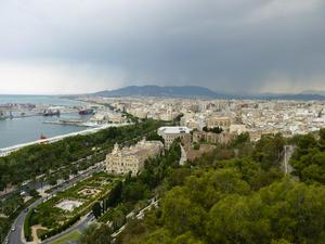 Rain above Malaga