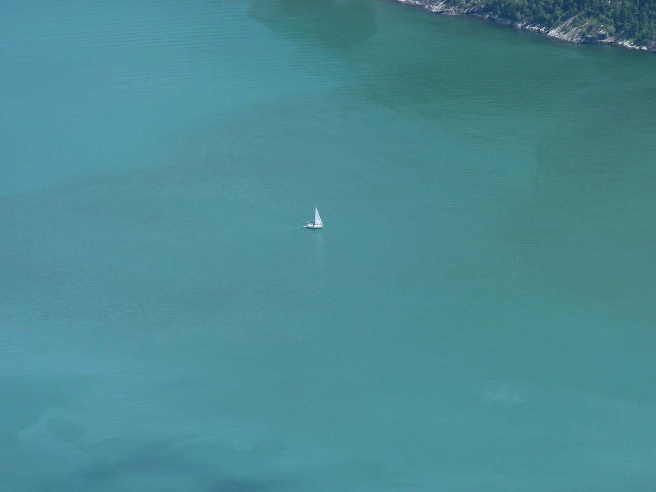 Sailboat on Lysefjord