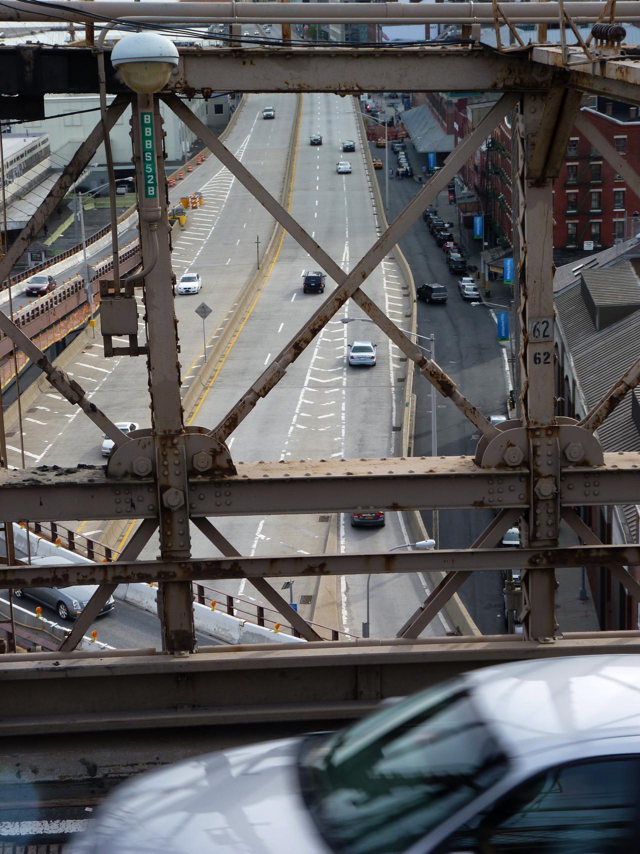 South Street Seaport as seen from the Brooklyn Bridge