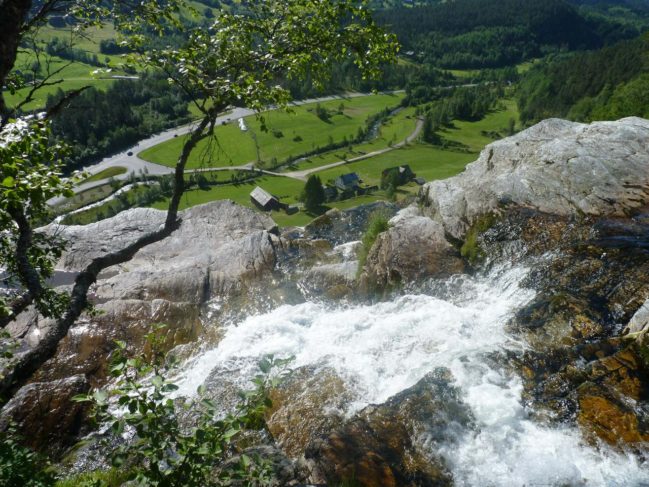 Top of Tvindefossen waterfalls