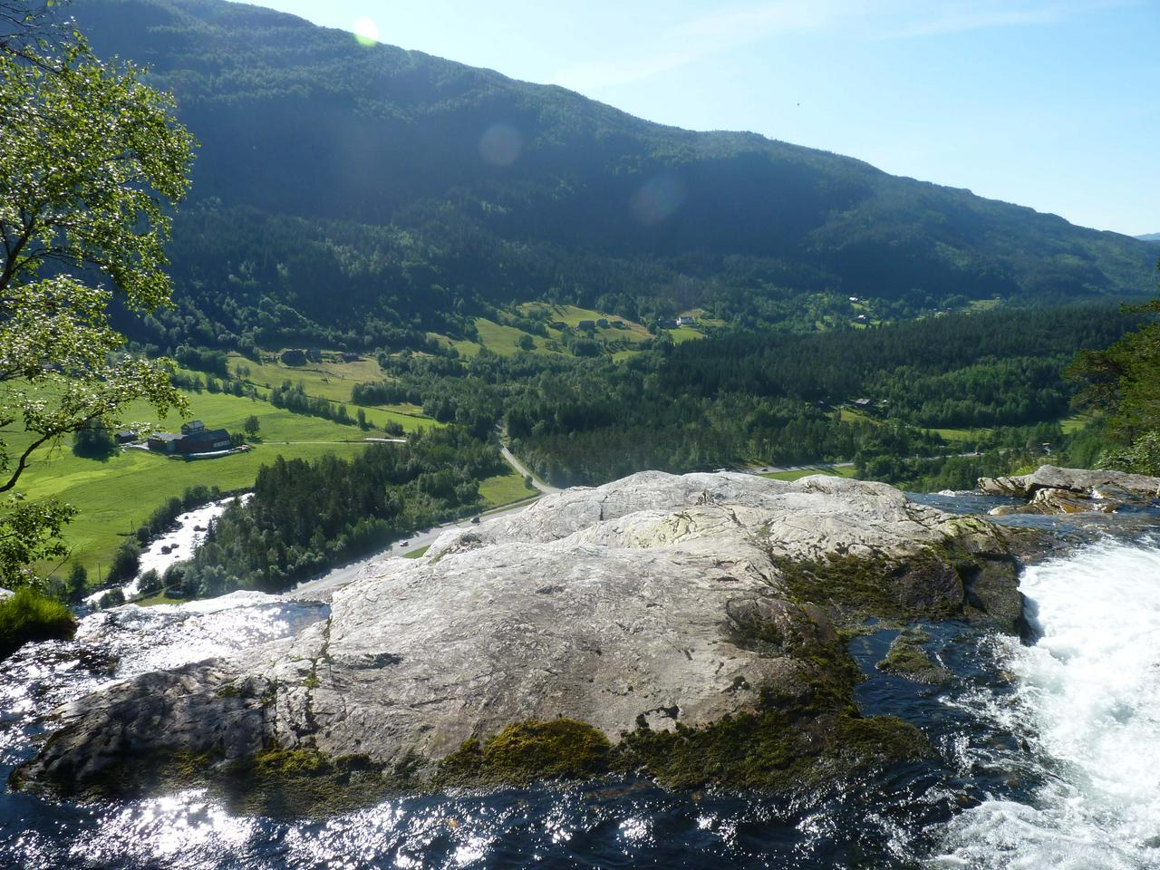 Top of Tvindefossen waterfalls