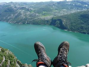 View of Lysefjord from Preikestolen