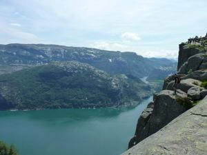 View of Lysefjord from Preikestolen