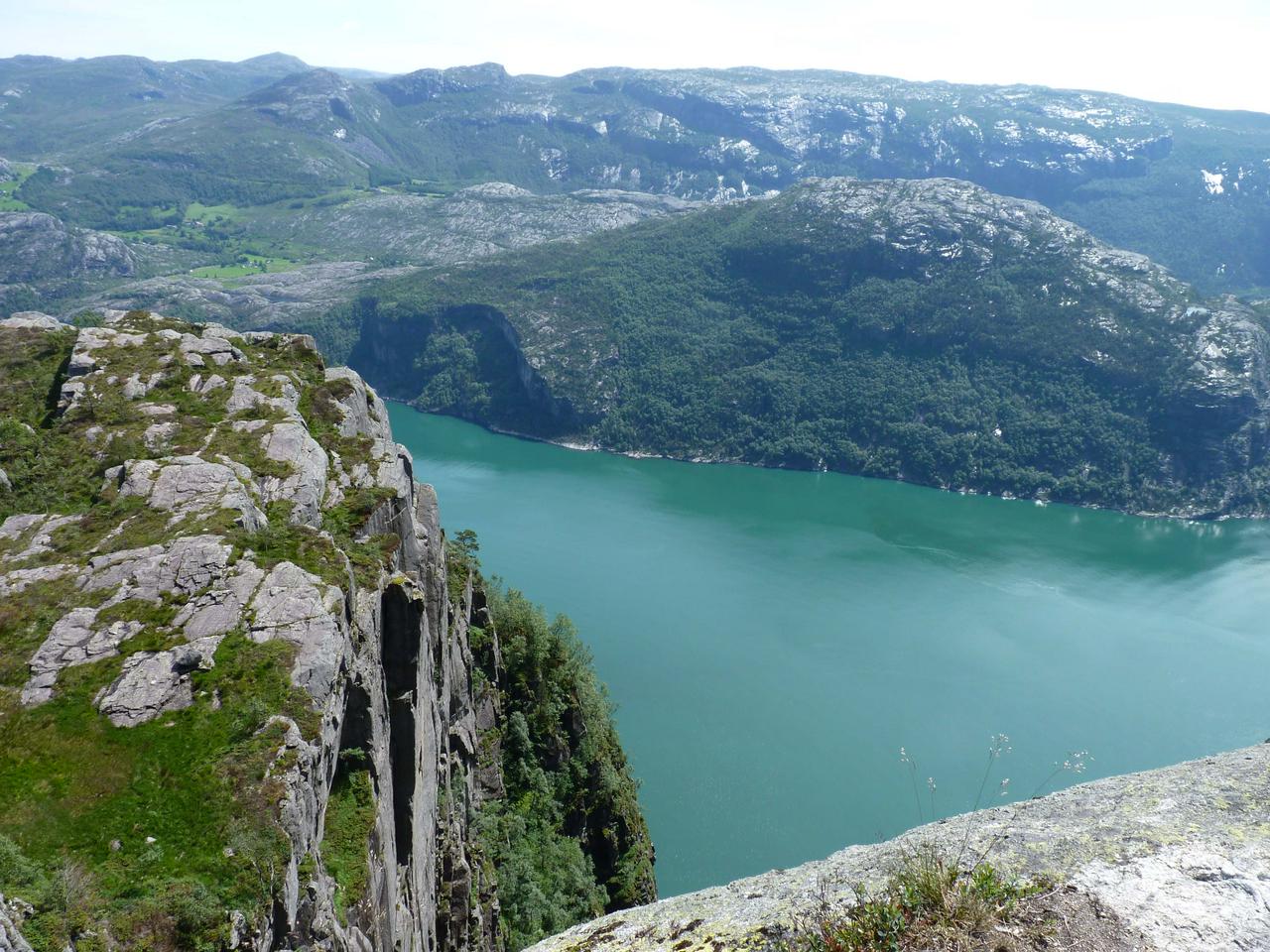 View of Lysefjord from Preikestolen