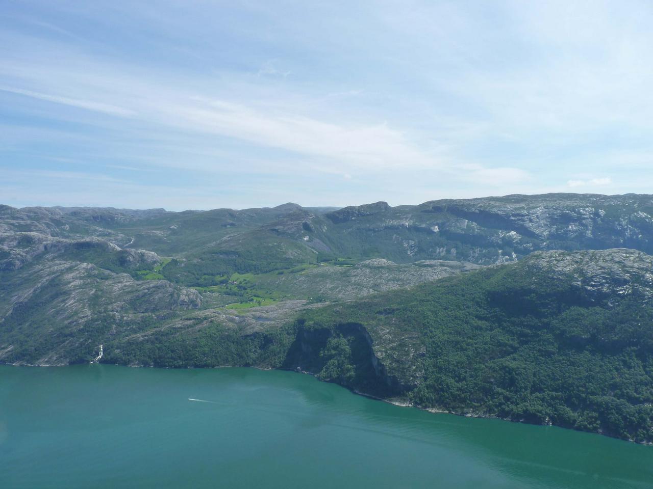 View of Lysefjord from Preikestolen