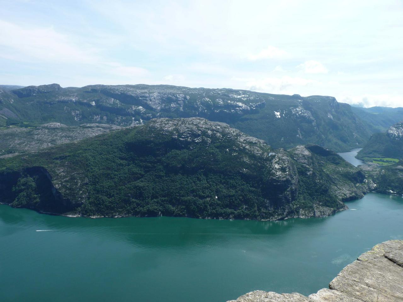 View of Lysefjord from Preikestolen