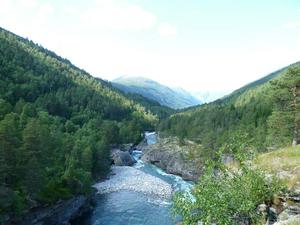 Waterfalls next to the E136