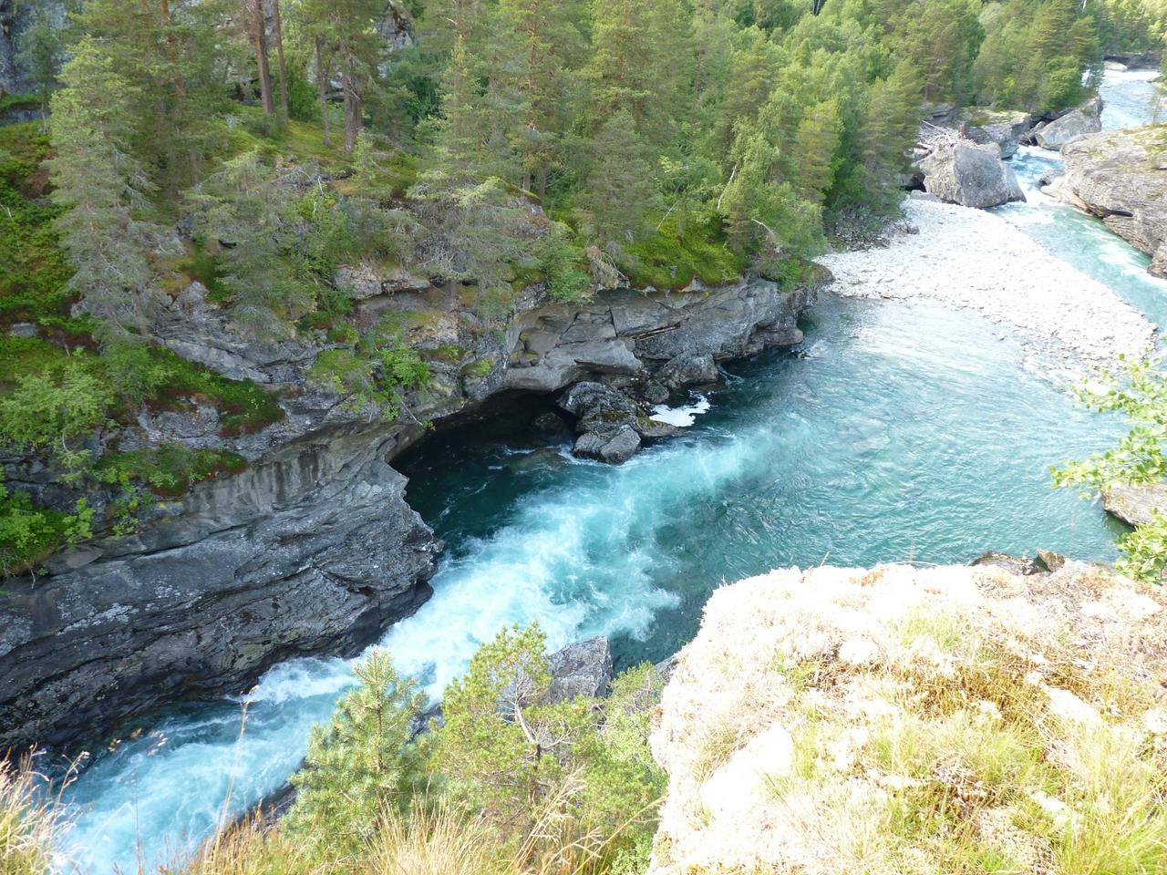 Waterfalls next to the E136